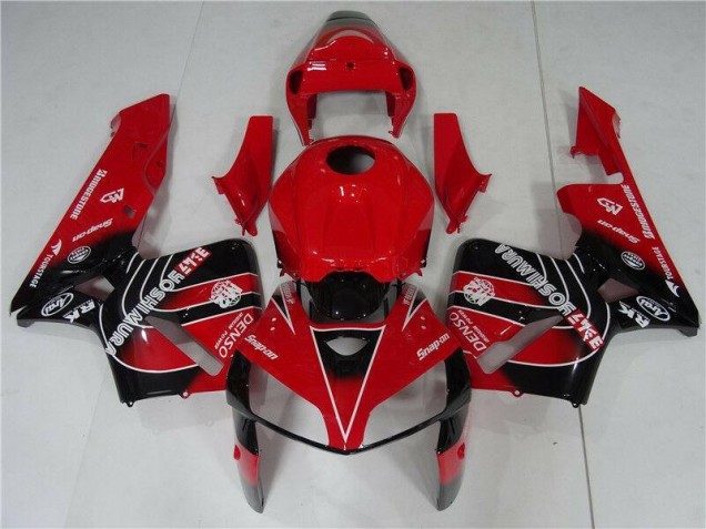 05-06 Rot Schwarz Honda CBR600RR Motorrad Verkleidungen & Plastik 05-06 Rot Schwarz Honda CBR600RR Motorrad Verkleidungen & Plastik