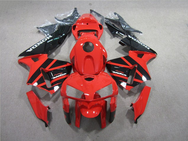 05-06 Rot Schwarz Honda CBR600RR Motorrad Vollverkleidung & Plastik 05-06 Rot Schwarz Honda CBR600RR Motorrad Vollverkleidung & Plastik