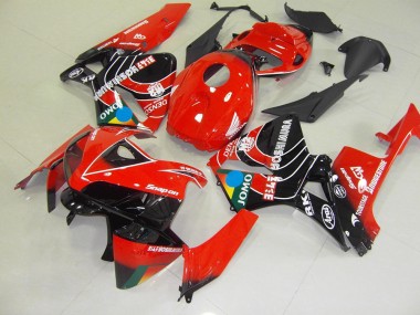 05-06 Rot Schwarz Jomo Honda CBR600RR Motorrad Verkleidung