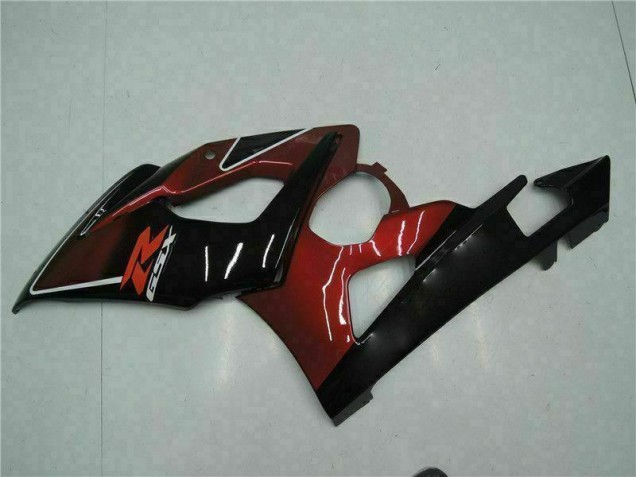 05-06 Rot Schwarz Suzuki GSXR 1000 Motorrad Verkleidung Komplett Sets