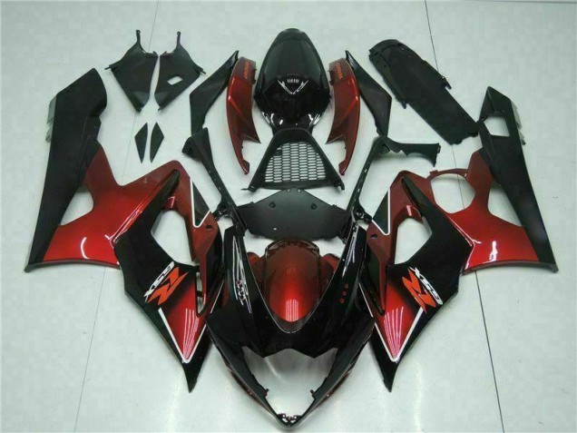 05-06 Rot Schwarz Suzuki GSXR 1000 Motorrad Verkleidung Komplett Sets
