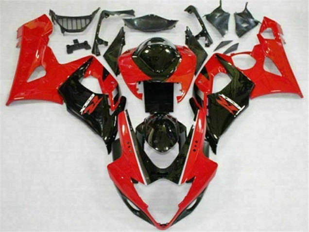 05-06 Rot Schwarz Suzuki GSXR 1000 Motorrad Verkleidung