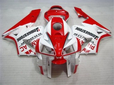 05-06 Rot Weiß Honda CBR600RR Motorrad Verkleidung Komplett Sets