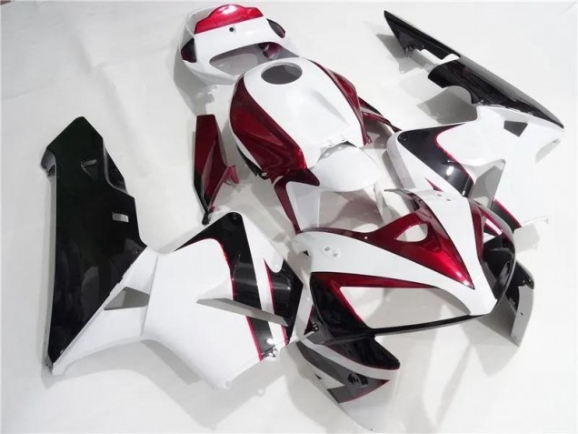 05-06 Rot Weiß Schwarz Honda CBR600RR Motorrad Verkleidung 05-06 Rot Weiß Schwarz Honda CBR600RR Motorrad Verkleidung
