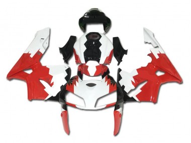 05-06 Rot Weiß Schwarz Honda CBR600RR Motorrad Vollverkleidung