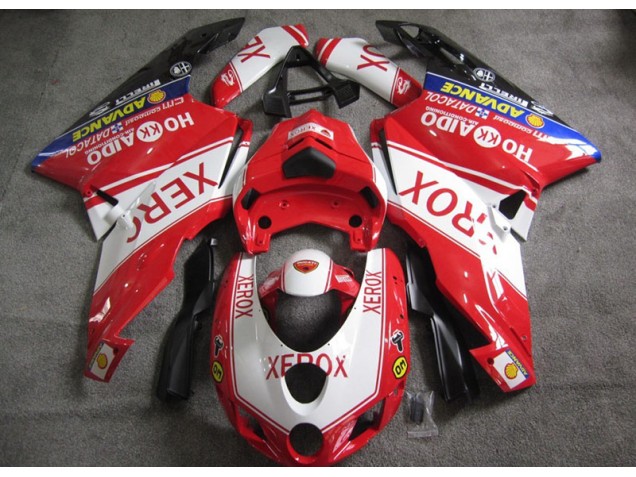 05-06 Rot Weiß Xerox Ducati 749 Motorrad Verkleidung 05-06 Rot Weiß Xerox Ducati 749 Motorrad Verkleidung