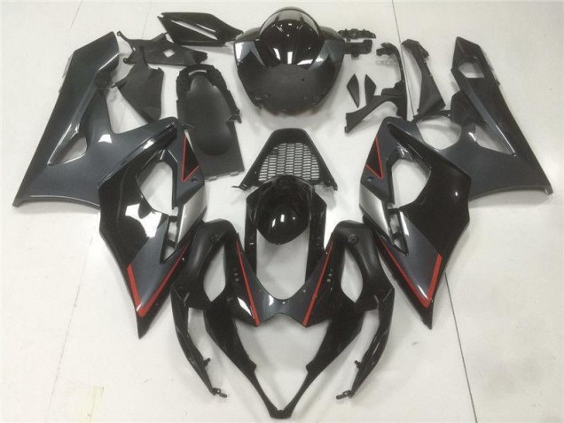 05-06 Schwarz Grau Suzuki GSXR 1000 Motorrad Verkleidung