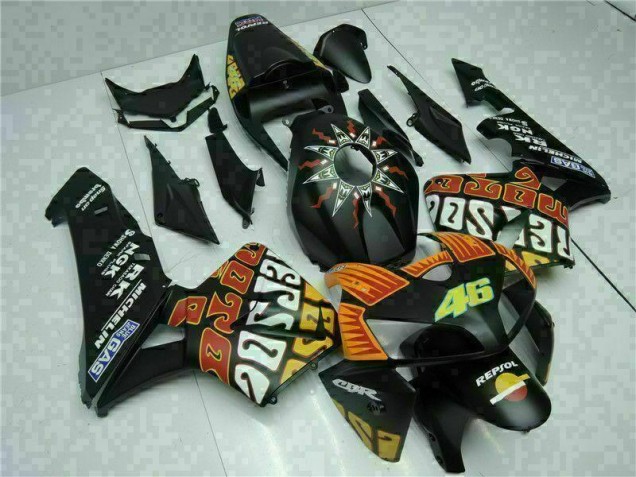 05-06 Schwarz Honda CBR600RR Motor Vollverkleidung 05-06 Schwarz Honda CBR600RR Motor Vollverkleidung