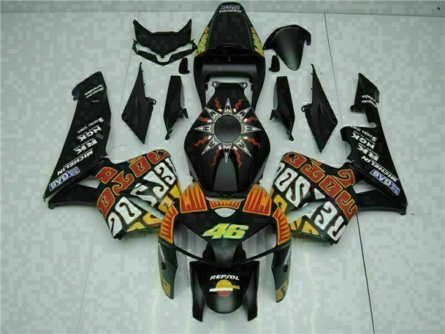 05-06 Schwarz Honda CBR600RR Motor Vollverkleidung 05-06 Schwarz Honda CBR600RR Motor Vollverkleidung
