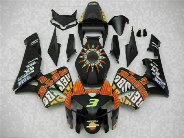 05-06 Schwarz Honda CBR600RR Verkleidung 05-06 Schwarz Honda CBR600RR Verkleidung