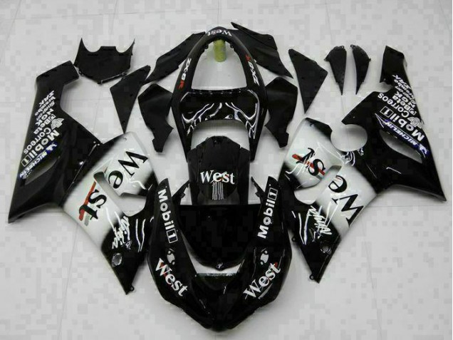 05-06 Schwarz Kawasaki ZX6R Motorrad Verkleidung Komplett Sets 05-06 Schwarz Kawasaki ZX6R Motorrad Verkleidung Komplett Sets