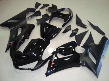 05-06 Schwarz Kawasaki ZX6R Motorrad Vollverkleidung