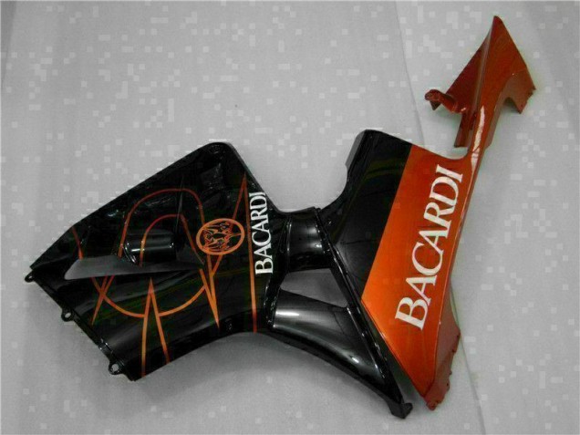 05-06 Schwarz Orange BACARDI Honda CBR600RR Motorrad Verkleidung 05-06 Schwarz Orange BACARDI Honda CBR600RR Motorrad Verkleidung