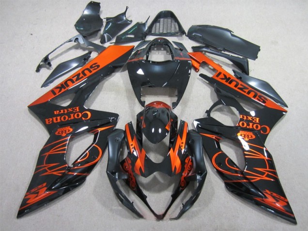 05-06 Schwarz Orange Corona Extra Suzuki GSXR 1000 Motorrad Verkleidung 05-06 Schwarz Orange Corona Extra Suzuki GSXR 1000 Motorrad Verkleidung