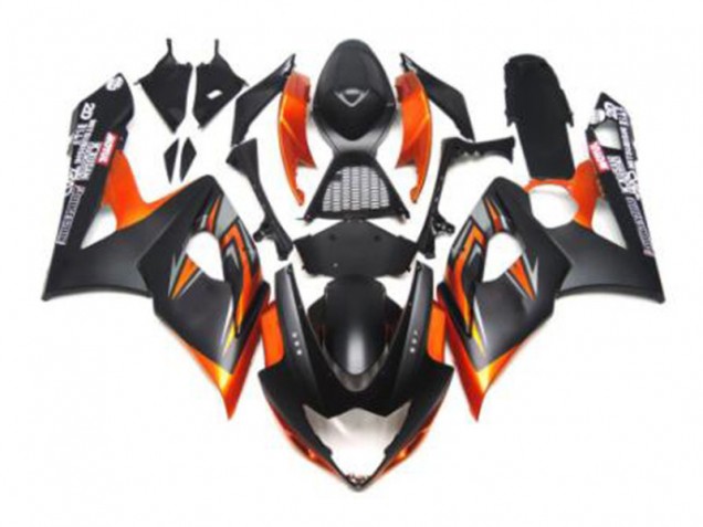05-06 Schwarz Orange Suzuki GSXR 1000 Motorrad Verkleidung