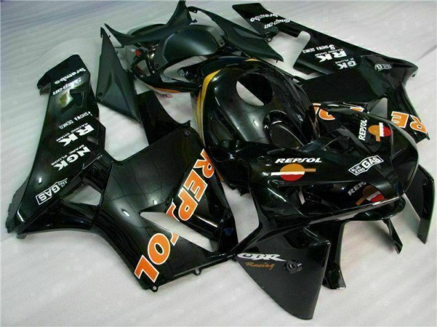 05-06 Schwarz Repsol Honda CBR600RR Motorrad Verkleidung 05-06 Schwarz Repsol Honda CBR600RR Motorrad Verkleidung
