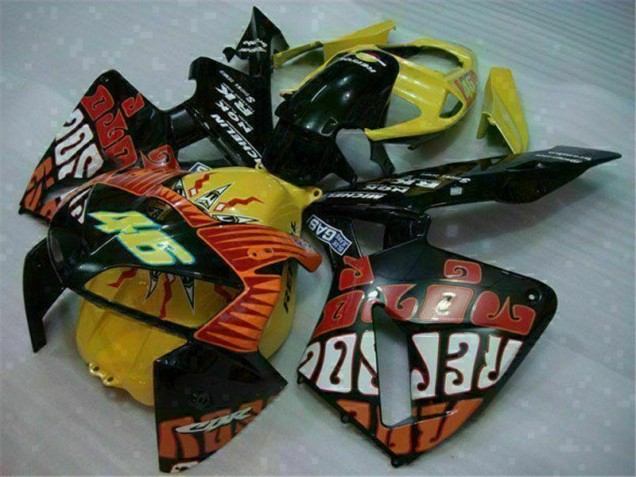 05-06 Schwarz Rot Gelb 46 Honda CBR600RR Motorrad Verkleidung 05-06 Schwarz Rot Gelb 46 Honda CBR600RR Motorrad Verkleidung