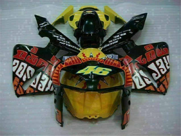 05-06 Schwarz Rot Gelb 46 Honda CBR600RR Motorrad Verkleidung 05-06 Schwarz Rot Gelb 46 Honda CBR600RR Motorrad Verkleidung