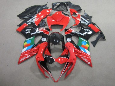 05-06 Schwarz Rot Grün Suzuki GSXR 1000 Motorrad Verkleidung