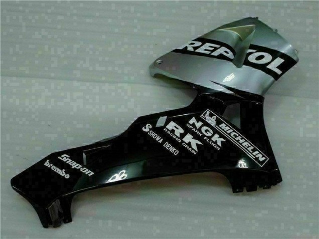 05-06 Schwarz Silber Repsol Honda CBR600RR Motorrad Verkleidung 05-06 Schwarz Silber Repsol Honda CBR600RR Motorrad Verkleidung
