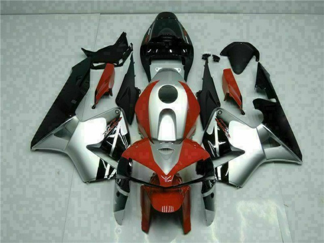 05-06 Schwarz Silber Rot Honda CBR600RR Motorrad Verkleidung 05-06 Schwarz Silber Rot Honda CBR600RR Motorrad Verkleidung