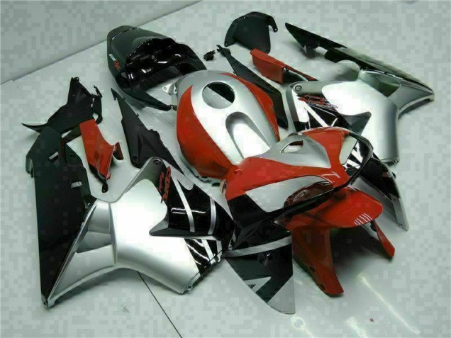 05-06 Schwarz Silber Rot Honda CBR600RR Motorrad Verkleidung 05-06 Schwarz Silber Rot Honda CBR600RR Motorrad Verkleidung