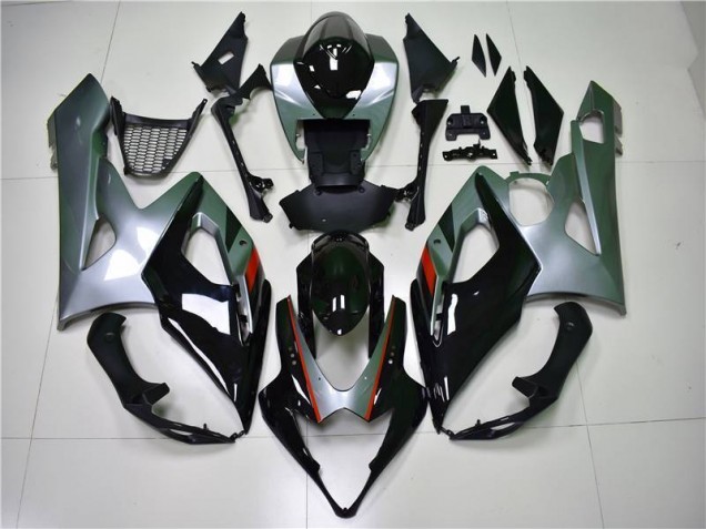 05-06 Schwarz Silber Suzuki GSXR 1000 Motorrad Verkleidung 05-06 Schwarz Silber Suzuki GSXR 1000 Motorrad Verkleidung