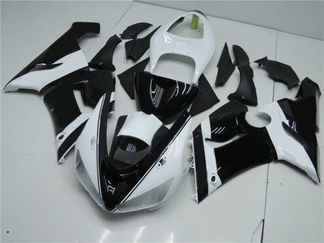 05-06 Schwarz Weiß Kawasaki ZX6R Motorrad Verkleidung 05-06 Schwarz Weiß Kawasaki ZX6R Motorrad Verkleidung