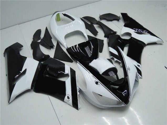 05-06 Schwarz Weiß Kawasaki ZX6R Motorrad Verkleidung 05-06 Schwarz Weiß Kawasaki ZX6R Motorrad Verkleidung