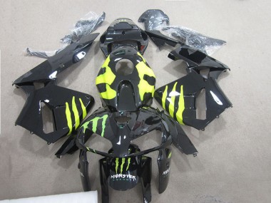 05-06 Schwarz grünes Monster Honda CBR600RR Motorrad Verkleidung
