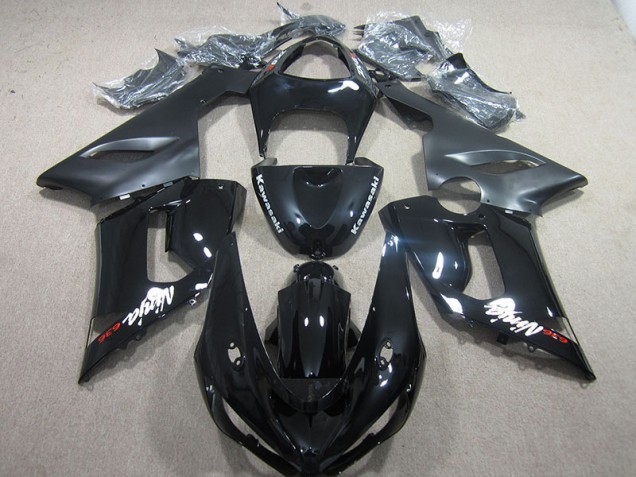 05-06 Schwarzer Ninja 636 Kawasaki ZX6R Motorrad Verkleidung 05-06 Schwarzer Ninja 636 Kawasaki ZX6R Motorrad Verkleidung