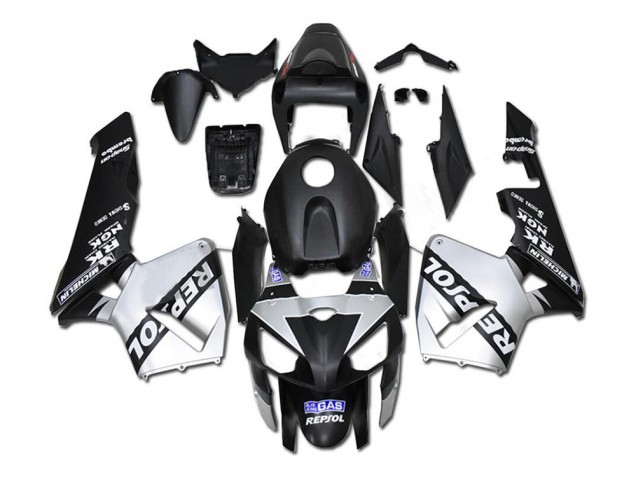 05-06 Silber Repsol Schwarz Honda CBR600RR Motorrad Verkleidung 05-06 Silber Repsol Schwarz Honda CBR600RR Motorrad Verkleidung