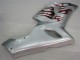 05-06 Silber Rot Flammen Kawasaki ZX6R Motorrad Verkleidung 05-06 Silber Rot Flammen Kawasaki ZX6R Motorrad Verkleidung