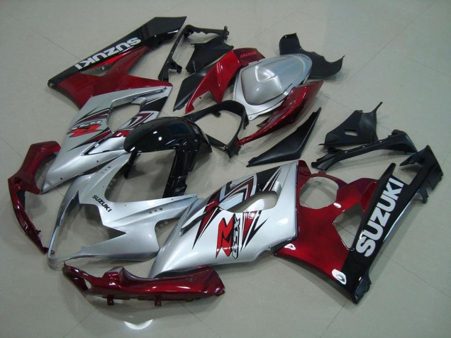 05-06 Silber Rot Suzuki GSXR 1000 Motorrad Verkleidung