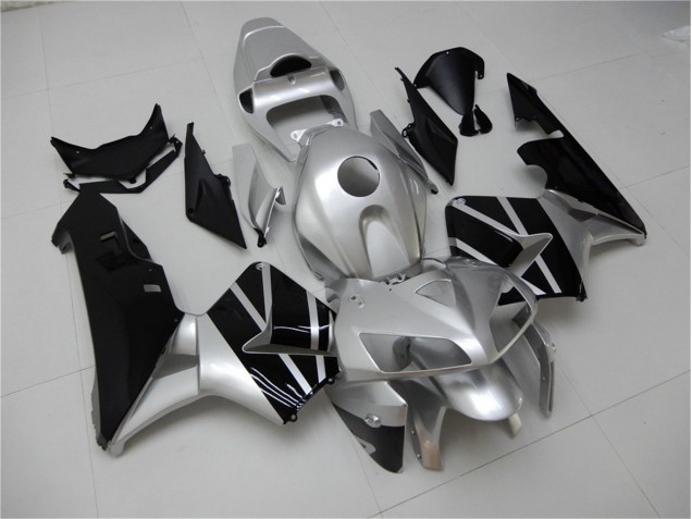 05-06 Silber Schwarz Honda CBR600RR Motorrad Verkleidung 05-06 Silber Schwarz Honda CBR600RR Motorrad Verkleidung