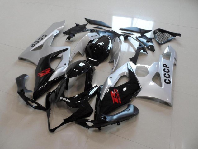 05-06 Silber Schwarz Suzuki GSXR 1000 Motorrad Verkleidung 05-06 Silber Schwarz Suzuki GSXR 1000 Motorrad Verkleidung