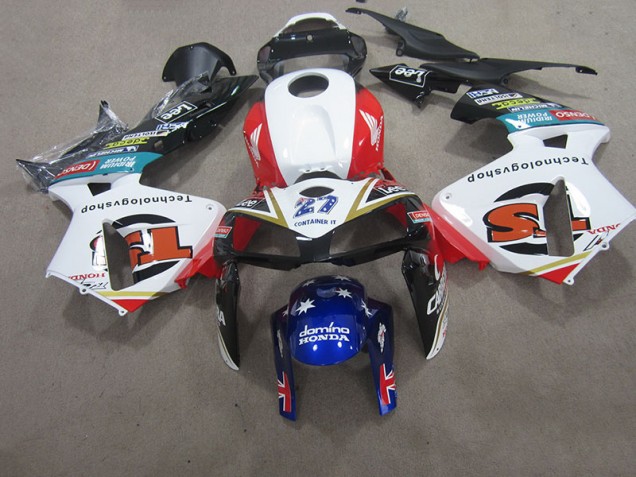 05-06 Weiß Blau 27 Honda CBR600RR Motorrad Verkleidung 05-06 Weiß Blau 27 Honda CBR600RR Motorrad Verkleidung