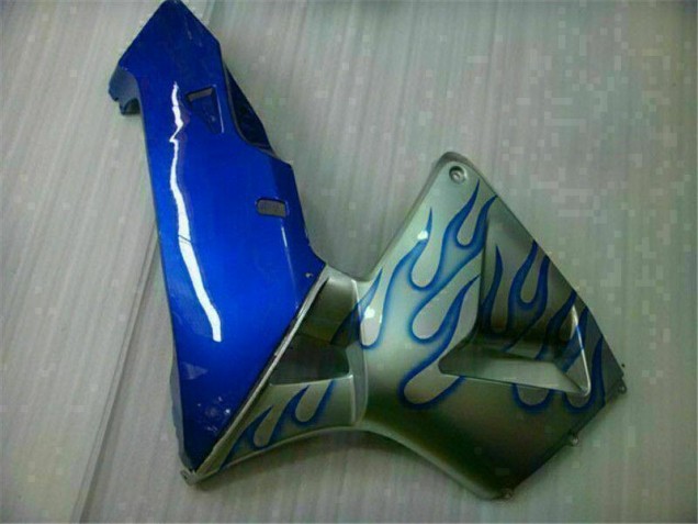 05-06 Weiß Blau Flamme Honda CBR600RR Motorrad Verkleidung 05-06 Weiß Blau Flamme Honda CBR600RR Motorrad Verkleidung