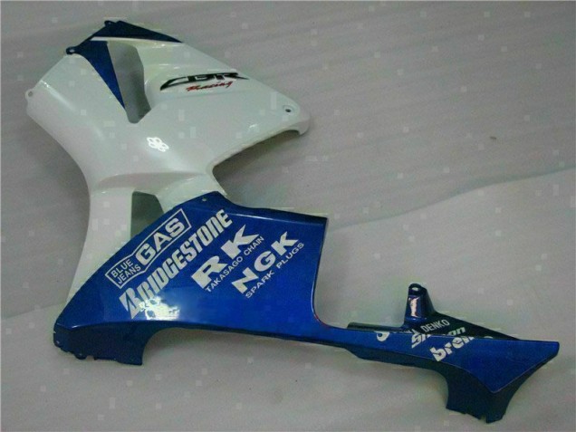 05-06 Weiß Blau Honda CBR600RR Motorrad Verkleidungen 05-06 Weiß Blau Honda CBR600RR Motorrad Verkleidungen