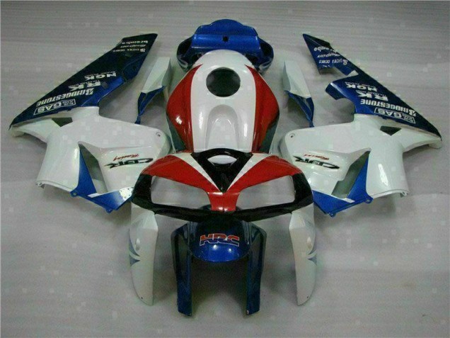 05-06 Weiß Blau Honda CBR600RR Motorrad Verkleidungen 05-06 Weiß Blau Honda CBR600RR Motorrad Verkleidungen