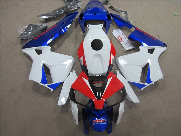 05-06 Weiß Blau Rot HRC Honda CBR600RR Motorrad Verkleidungen 05-06 Weiß Blau Rot HRC Honda CBR600RR Motorrad Verkleidungen
