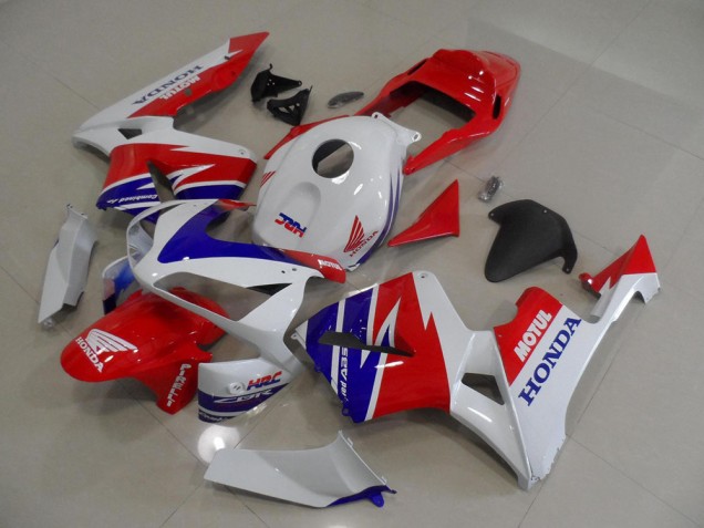 05-06 Weiß Blau Rot Motul HRC Honda CBR600RR Motorrad Verkleidung 05-06 Weiß Blau Rot Motul HRC Honda CBR600RR Motorrad Verkleidung