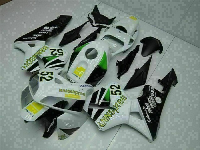 05-06 Weiß Gelb Grün 52 Honda CBR600RR Motorrad Verkleidung 05-06 Weiß Gelb Grün 52 Honda CBR600RR Motorrad Verkleidung