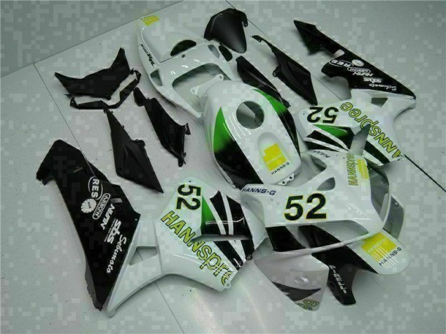 05-06 Weiß Gelb Grün 52 Honda CBR600RR Motorrad Verkleidung 05-06 Weiß Gelb Grün 52 Honda CBR600RR Motorrad Verkleidung