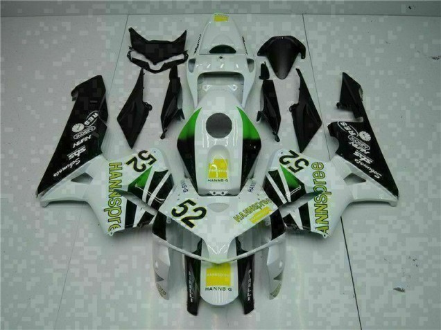 05-06 Weiß Gelb Grün 52 Honda CBR600RR Motorrad Verkleidung 05-06 Weiß Gelb Grün 52 Honda CBR600RR Motorrad Verkleidung
