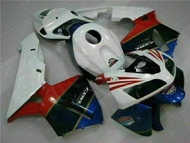 05-06 Weiß Honda CBR600RR Motorrad Vollverkleidung 05-06 Weiß Honda CBR600RR Motorrad Vollverkleidung
