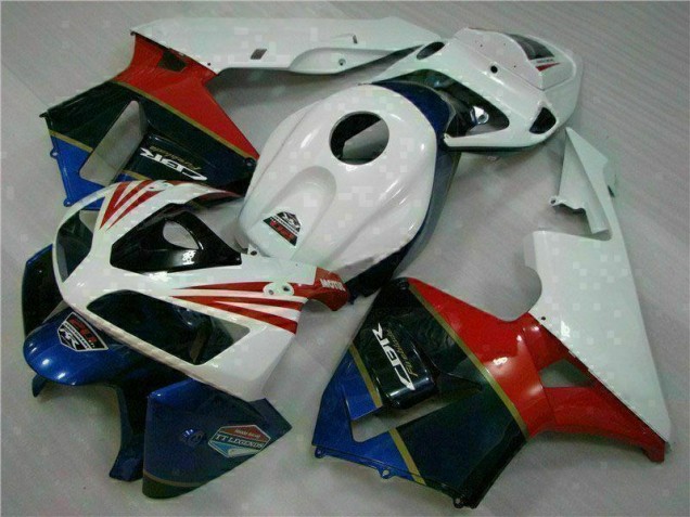 05-06 Weiß Honda CBR600RR Motorrad Vollverkleidung 05-06 Weiß Honda CBR600RR Motorrad Vollverkleidung