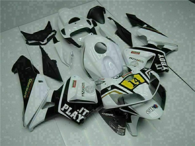 05-06 Weiß Playboy 14 Honda CBR600RR Motorrad Verkleidung 05-06 Weiß Playboy 14 Honda CBR600RR Motorrad Verkleidung