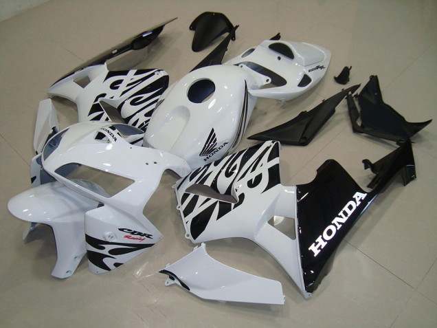 05-06 Weiß Schwarz Honda CBR600RR Motorrad Verkleidung 05-06 Weiß Schwarz Honda CBR600RR Motorrad Verkleidung