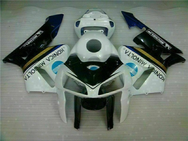 05-06 Weiß Schwarz Honda CBR600RR Motorrad Verkleidung & Plastik 05-06 Weiß Schwarz Honda CBR600RR Motorrad Verkleidung & Plastik
